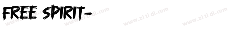 Free spirit字体转换